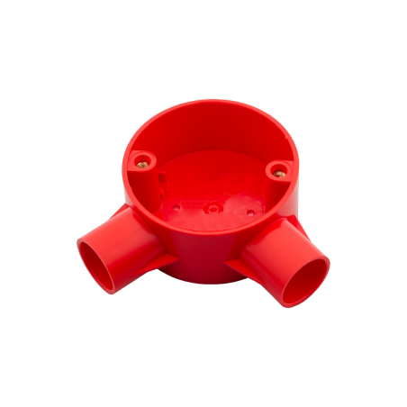 20 mm PVCu Conduit Angle Box Red