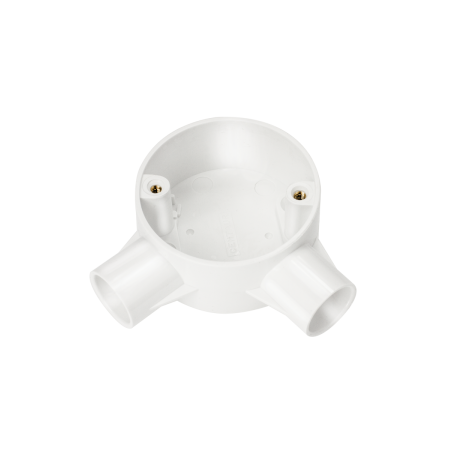 20 mm PVCu Conduit Angle Box White