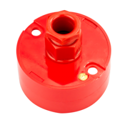 20 mm PVCu Conduit Back Outlet Box Red with Gland