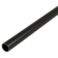 20 mm PVCu Round Conduit Light Gauge Black (3m Length)