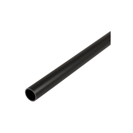20 mm PVCu Round Conduit Light Gauge Black (3m Length)
