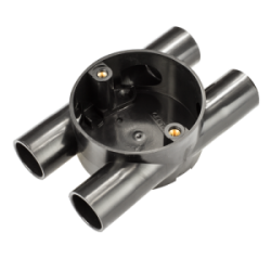 20 mm PVCu Conduit H Box Black