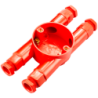 20 mm PVCu Conduit H Box Red with Glands