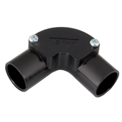 20 mm PVCu Conduit Inspection Elbow Black