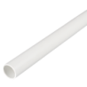 25 mm PVCu Round Conduit Light Gauge White (3m Length)